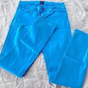 Turquoise jeans